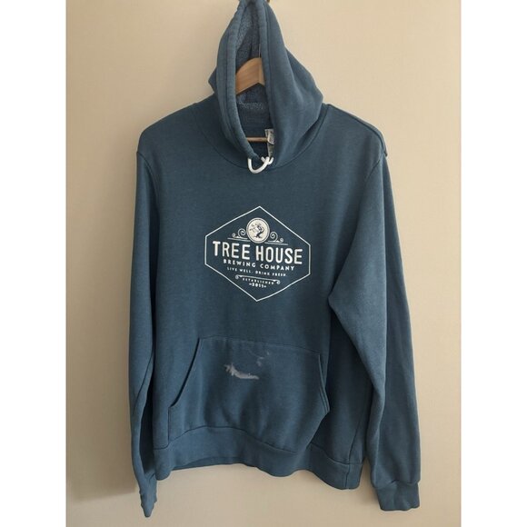 Tree House Brewing Company (MA) Blue Woman's  Large Hoodie READ - Picture 1 of 12